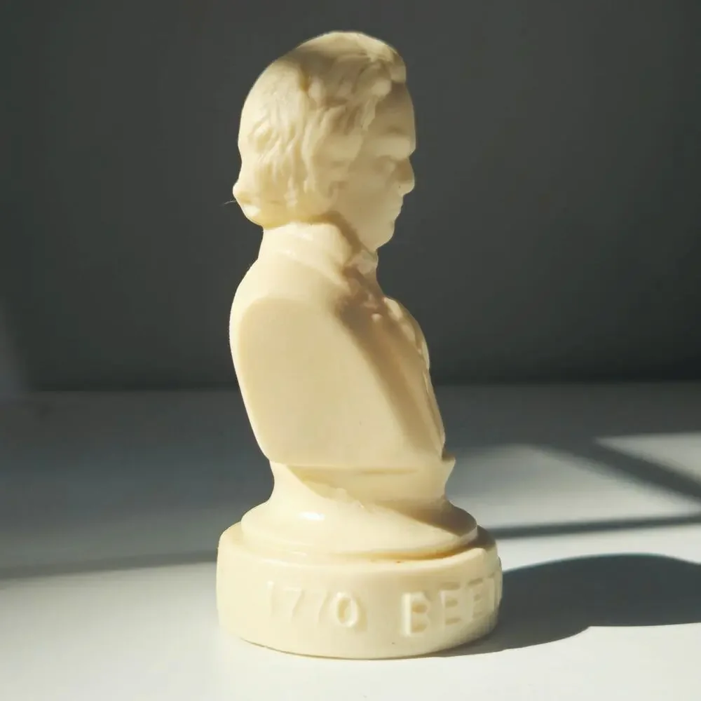 Vintage Halbe Beethoven Plastic Bust | 4.5